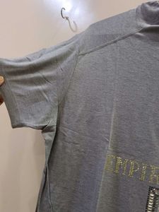 Graphic Print Grey T-Shirt