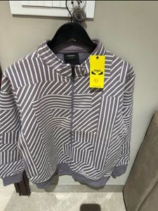 Fendi Grey White Striped Jacket