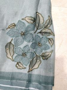 Fancy silk kota saree 2