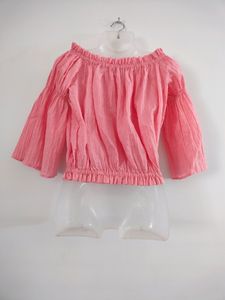 Pink Off Shoulder Tops (Women's)