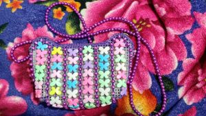 Butterfly Beaded Mini Bag