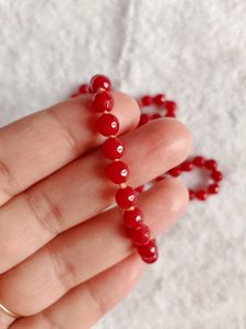 Diamond Cut Real Ruby Mala, 108 beads