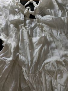 White korean Mini Dress