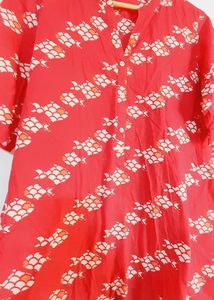 Cotton Pink Short Kurta (Women's)