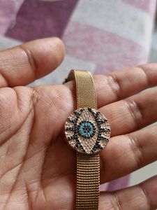 Rose Gold Evil Eye Watch Bracelet