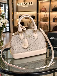 Coach New York Pebble Grain Satchel Bag ALMA SLING