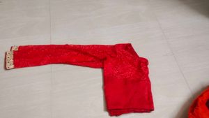 Red Lace Blouse