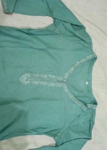 Elegant sea green Kurta set