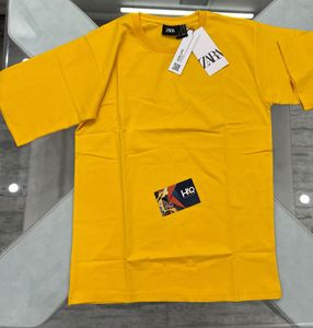 Zara Yellow Basic T-Shirt