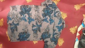 Men's Tropical Print Short Sleeve Shirt
