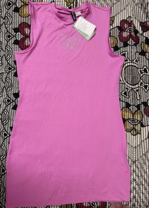 Pink Rhinestone Butterfly Dress