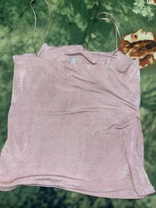 Pink Shiny Tank top