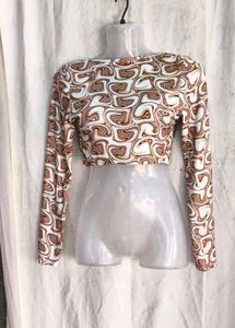 I. Trendy Abstract Print Crop Top