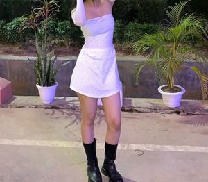 Sparkling Strapless Mini Dress