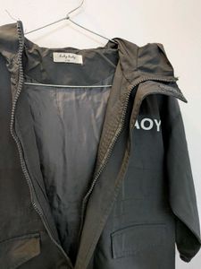 Stylish Black Hooded Jacket ( Unisex)