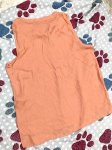 Peach Sleeveless Top