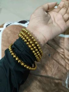 Gold Tone Beaded Bracelets