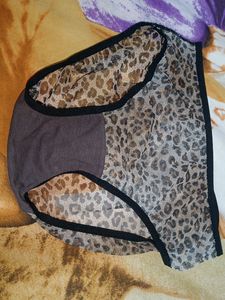 Women Animal Print Net Panty