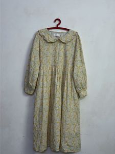 Floral Peter Pan Collar Midi Dress