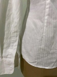 Classic White Ruffle Shirt