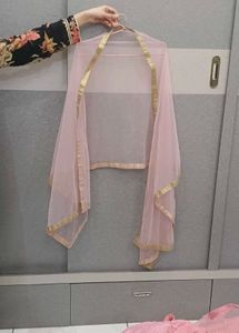 Stunning Pink Tiered Lehenga Choli
