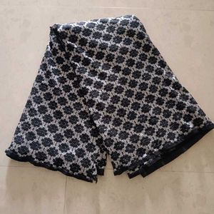 Beautiful Black & White Floral Saree