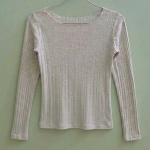 Ribbed Long Sleeve Top