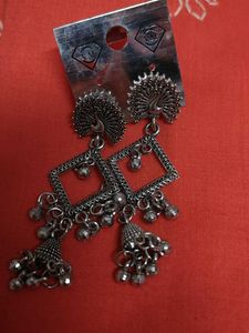 Peacock Jhumka Earrings