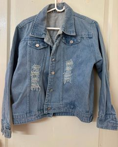 Distressed Blue Denim Jacket
