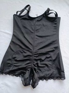 Black Shapewear Bodysuit with Zipper