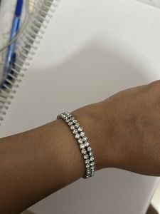 Sparkling Double Row Rhinestone Bracelet