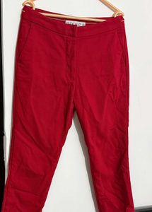Red Casual Pants