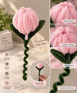 Handmade Pipe Cleaner Flower Bouquet