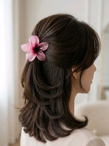 2 combo Cute Flower Hair Claw Clips