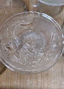 Vintage Glass Punch Bowl Set