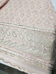 Pastel Chikankari Frock Suit