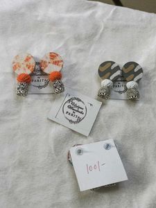 Handmade Fabric Earrings (combo of 3)