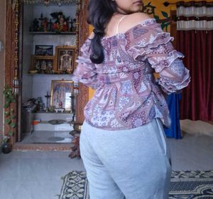 Bohemian Off-Shoulder Ruffle Top
