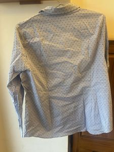 m&amp;s formal Polka Dot Button-Up Shirt