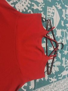 Red Spaghetti Strap Mini Dress