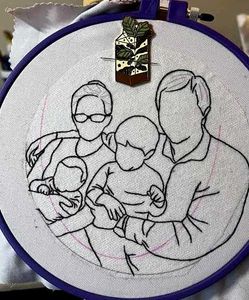 Linear Hoopart Hoop Embroidery