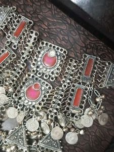 Boho Silver Tone Statement Necklace