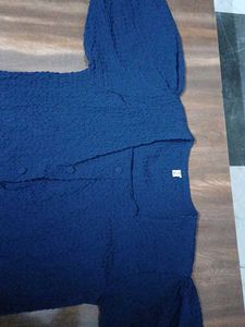 Navy Blue Textured top