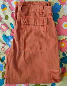Orange Cargo Pants