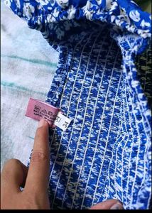 Floral Blue Smocked Dress