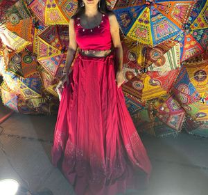 Vibrant Pink Lehenga Choli Set