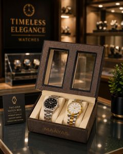 Elegant MAAYAS Two Watch Box