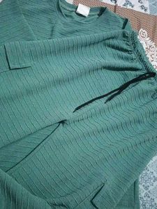 Green Textured Co-ord Set