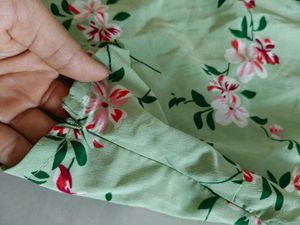 Floral Print Tie-Up one shoulder Crop Top
