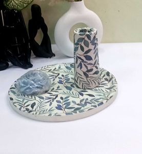 Decorative Tray and Vase Set